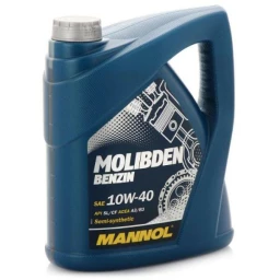 Моторное масло Mannol 7505 Molibden Benzin 10W-40 полусинтетическое 4 л