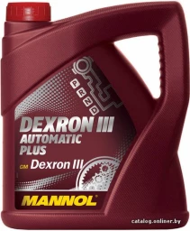Масло трансмиссионное Mannol ATF Dexron III АКПП синтетическое 4 л