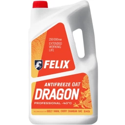 Антифриз Felix Dragon G12+ красный -40°С 5 кг