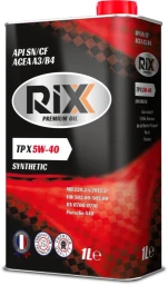 Моторное масло RIXX TP X 5W-40 синтетическое 1 л