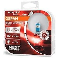 Лампа галогенная Osram Night Breaker Laser H11 12V 55W, 2 шт.