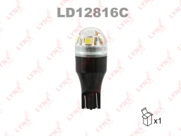 Лампа светодиодная LYNXauto LD12816C T15/W16W (W2.1x9.5d) 12В 16Вт 5500К 1 шт