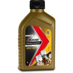 Моторное масло AKross Premium Progress 10W-40 полусинтетическое 1 л