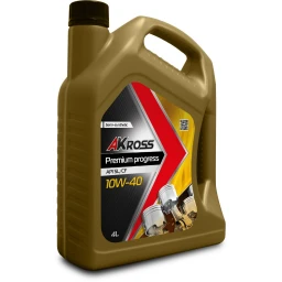 Моторное масло AKross Premium Progress 10W-40 полусинтетическое 4 л