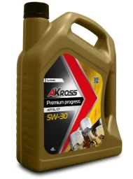 Моторное масло AKross Premium Progress 5W-30 синтетическое 4 л