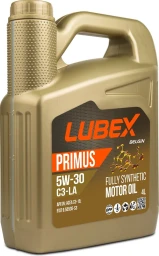 Моторное масло LUBEX 03021 5W-30 синтетическое 4 л