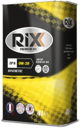 Моторное масло RIXX TP N 0W-20 синтетическое 4 л