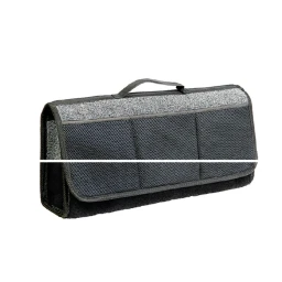 Органайзер-сумка в багажник (50х13х20 см) "AUTOPROFI" черный (TRAVEL, ковролиновый)