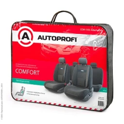 Чехлы автомобильные Autoprofi Comfort Жаккард черный 11 предметов (арт. COM-1105 Attache)