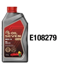 Моторное масло S-OIL Seven RED #9 0W-20 синтетическое 1 л