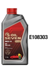 Моторное масло S-OIL Seven RED #9 5W-40 синтетическое 1 л (арт. E108303)
