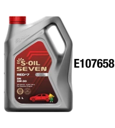 Моторное масло S-OIL Seven RED #7 5W-30 синтетическое 4 л