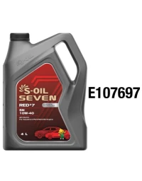 Моторное масло S-OIL Seven RED #7 10W-40 синтетическое 4 л