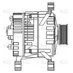 Генератор КАМАЗ дв. 740.30-31 Евро-2, 3 (95А) "STARTVOLT"