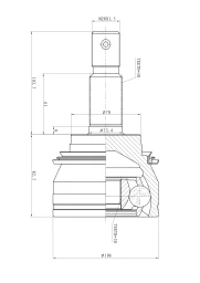 ШРУС наружный комплект Winkod W2209CV