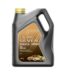 Моторное масло S-OIL Seven GOLD #9 5W-40 синтетическое 4 л