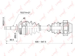 Привод в сборе LYNXauto CD-5303A