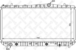 Радиатор системы охлаждения Stellox 10-25342-SX