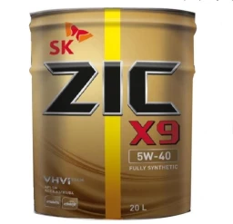Моторное масло ZIC X9 5W-40 синтетическое 20 л