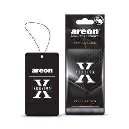 Ароматизатор подвесной для автомобиля Areon X-Version Vanilla Black/Ванильный Черный