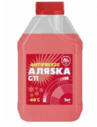 Антифриз Аляска G11 красный -40°С 1 кг