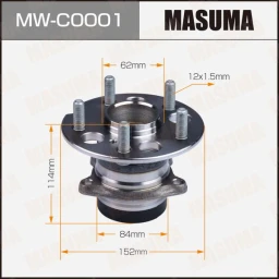 Ступица колеса задняя Masuma MW-C0001