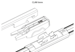 Адаптер щетки стеклоочистителя OSAWA (2 шт.) CLAW 6 мм