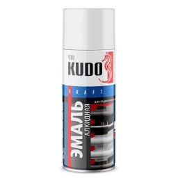 Краска алкидная "KUDO" белая глянцевая (520 мл) (для радиаторов отопления) (аэрозоль)