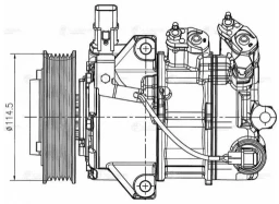 Компрессор кондиционера Luzar LCAC 0812