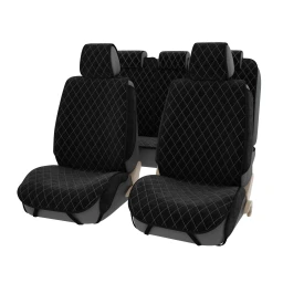 Накидка на сиденье вельвет черный "PSV" GTL Effect 2D Premium (комплект на весь салон)