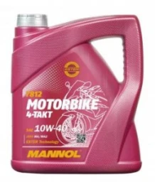 Моторное масло 4-х тактное Mannol 7812 Motorbike 10W-40 4 л