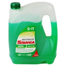 Антифриз Sibiria G11 зеленый -40°С 10 кг