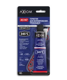 Герметик прокладка "AXIOM" (42 г) (высокотемпературный RTV, чёрный)