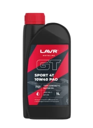 Моторное масло 4-х тактное LAVR GT Sport 4T 10W-40 1 л