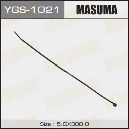Хомут нейлоновый 5*300 мм "MASUMA" (черный, цена за 1шт. отгрузка кратно100 шт )