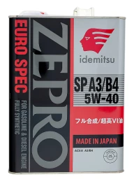 Моторное масло Idemitsu Zepro Euro Spec 5W-40 4 л (арт. 30006041-004)