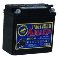 Аккумулятор мото Tyumen Battery Лидер 10 а/ч 50А под болт Прямая полярность