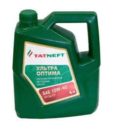 Моторное масло Tatneft Ультра-Оптима 10W-40 полусинтетическое 4 л
