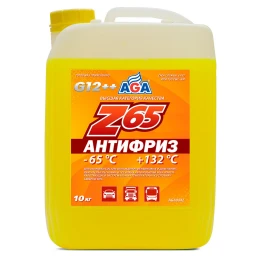Антифриз AGA Z65 G12++ желтый -65°С 10 кг