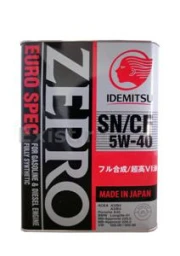 Моторное масло Idemitsu Zepro Euro Spec 5W-40 синтетическое 4 л