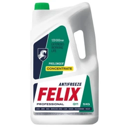 Антифриз Felix Prolonger G11 зеленый -40°С концентрат 5 кг
