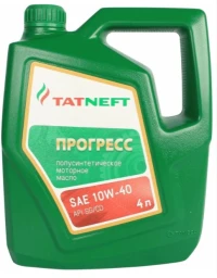 Моторное масло Tatneft Прогресс 10W-40 полусинтетическое 4 л