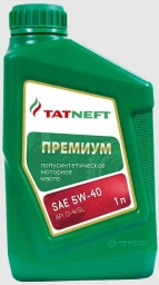Моторное масло Tatneft Премиум 5W-40 полусинтетическое 1 л
