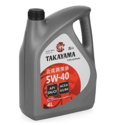 Моторное масло Takayama 605521 5W-40 синтетическое 4 л