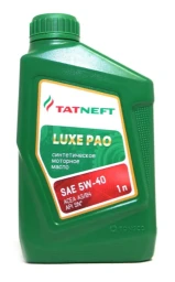 Моторное масло Tatneft Luxe Pao 5W-40 синтетическое 1 л
