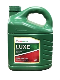Моторное масло Tatneft Luxe 5W-30 синтетическое 4 л