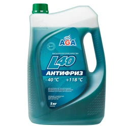 Антифриз AGA L40 G11 сине-зеленый -40°С 5 кг