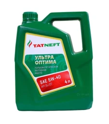 Моторное масло Tatneft Ультра-Оптима 5W-40 полусинтетическое 4 л
