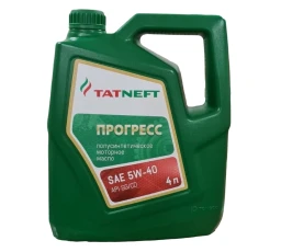 Моторное масло Tatneft Прогресс 5W-40 полусинтетическое 1 л