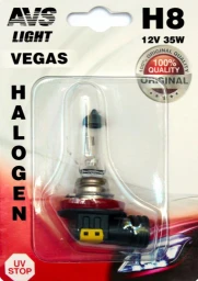 Лампа галогенная AVS Vegas H8 12V 35W, 1 шт.